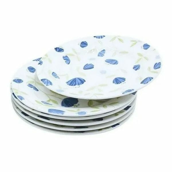 Platos Trinches Extendidos De Cerámica Decorado - 6 Pzas - Image 3