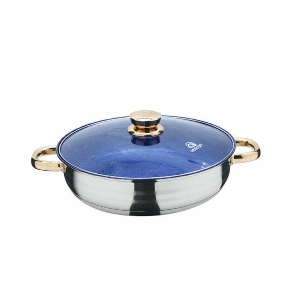 Olla Arrocera Con Antiadherente Acero Inoxidable 32 Cm