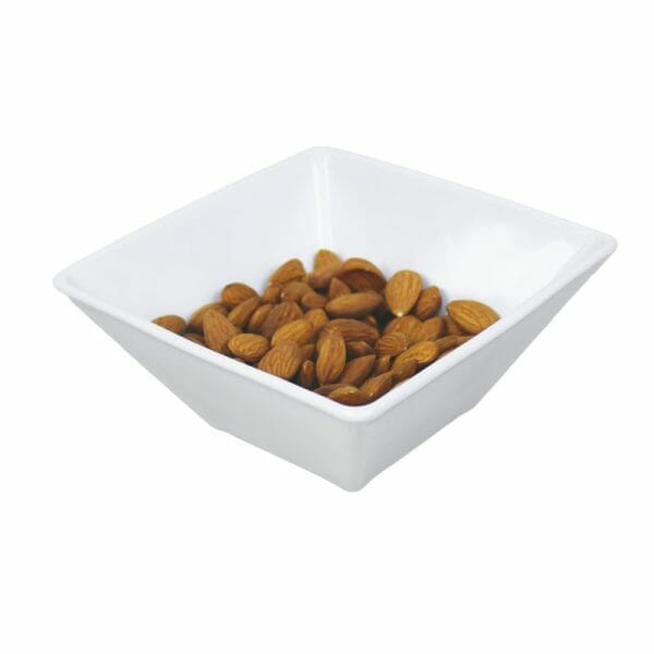 Tazones Para Ensalada Porcelana Cuadrado 600 Ml - 12 Pzas