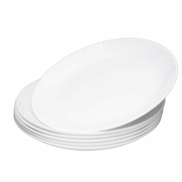Platos Postre Vidrio Opal Diwali 19 Cm Francia - 12 Pzas