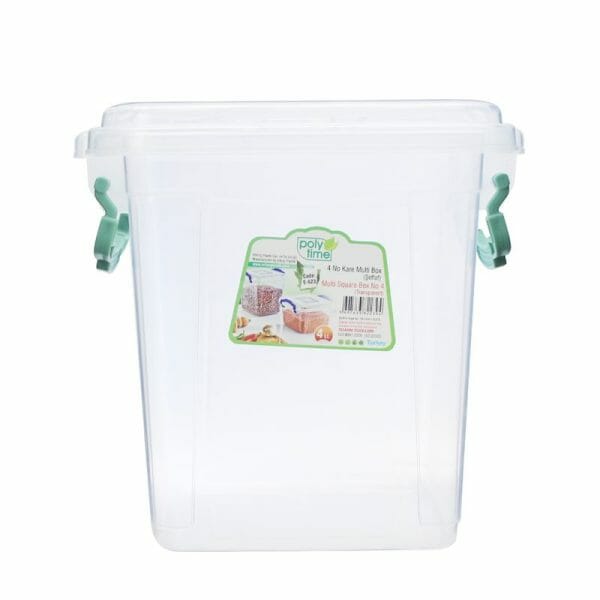 Caja De Almacenamiento Contenedor Cuadrado 4 Lts - Image 3