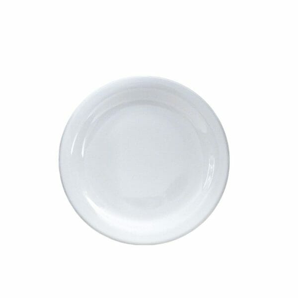 Platos Postre 20 Cm De Porcelana Blanca Para Restaurante - Image 2