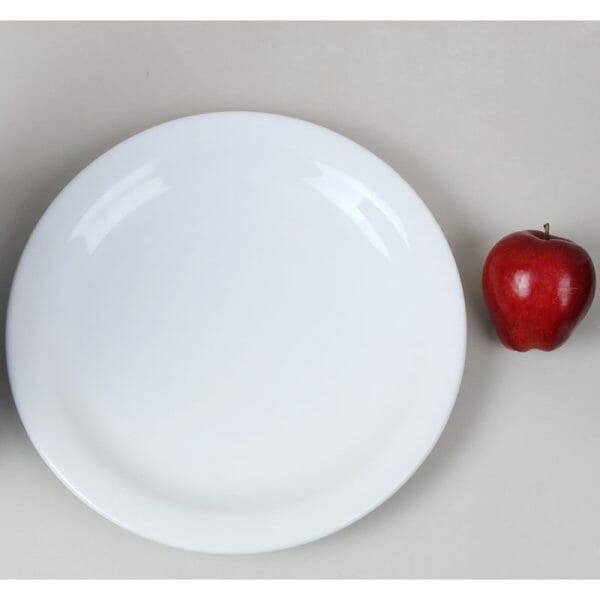 Platos Trinche 27 Cm De Porcelana Blanca Para Restaurante - Image 4
