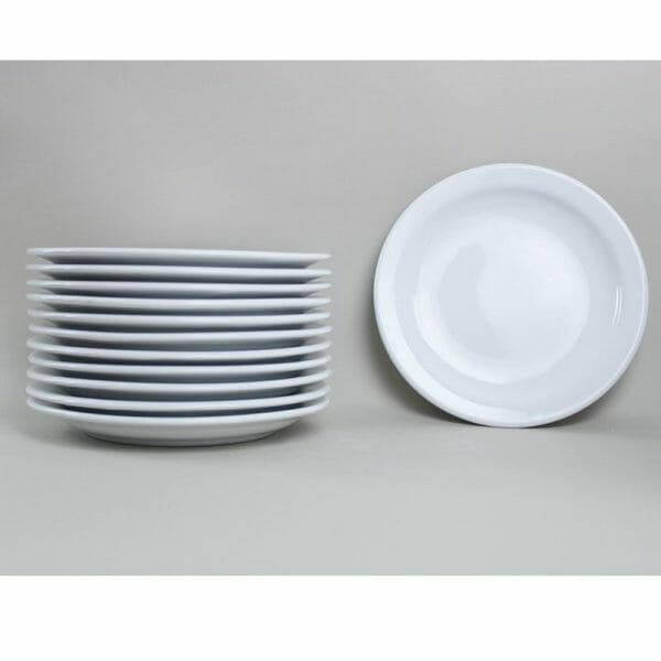 Platos Trinche 27 Cm De Porcelana Blanca Para Restaurante - Image 2