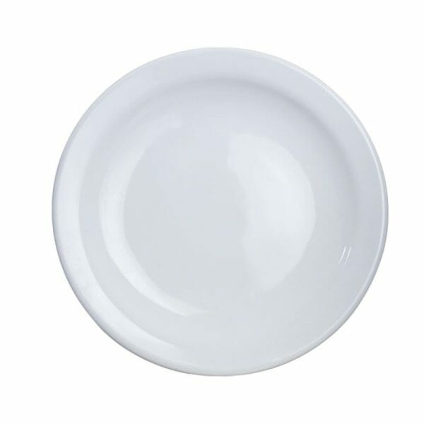 Platos Redondos 23 Cm Porcelana Blanca Para Restaurante - 12 Pzas - Image 2