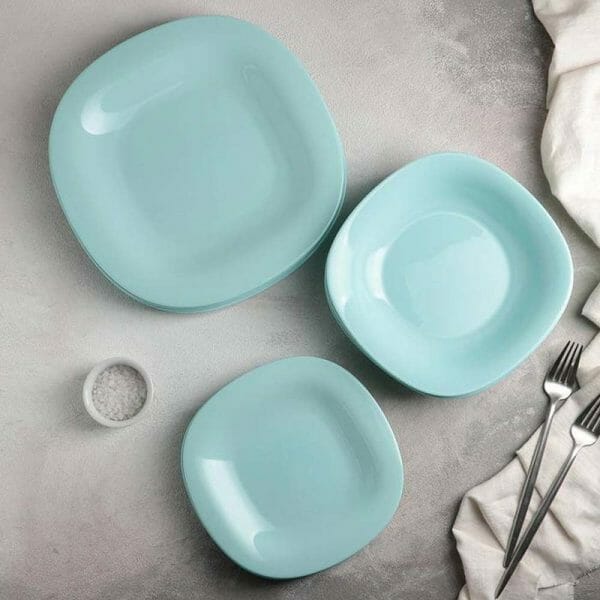 Vajilla Moderna Vidrio Opal Carine Luminarc Gris - 12 Pzas - Image 5