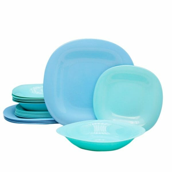 Juego De Platos Postre De Vidrio Opal Carine Luminarc