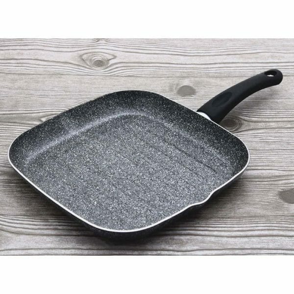 Sartén Cuadrado Con Grill Italiano Antiadherente Granito 28cm - Image 3