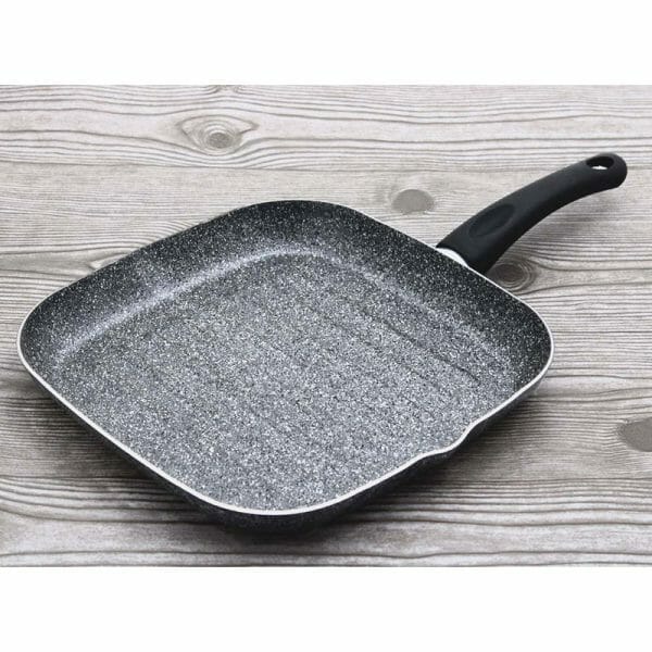 Sartén Cuadrado Con Grill Italiano Antiadherente Granito 28cm - Image 2