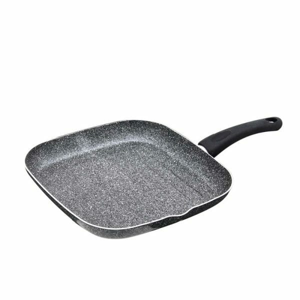 Sartén Cuadrado Con Grill Italiano Antiadherente Granito 28cm