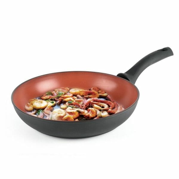 Sarten Wok Italiano Con Antiadherente Terranova 28 Cm