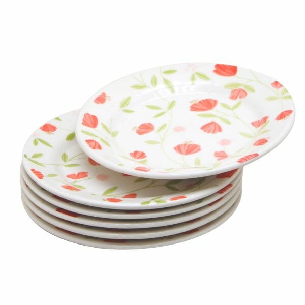 Platos Postre 19 Cm Cerámica - 12 Pzas