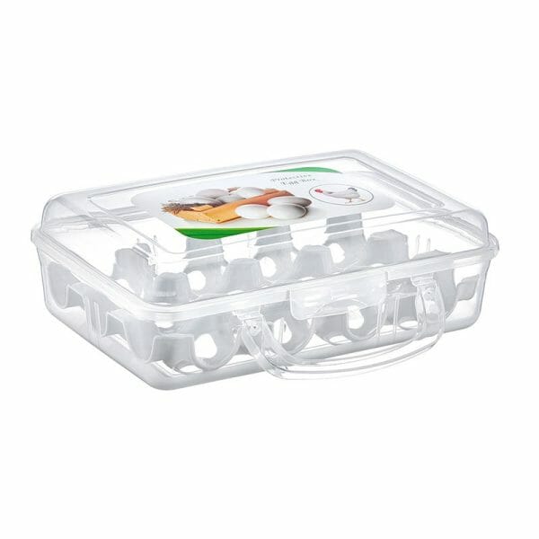 Huevera Caja Con Agarradera Para 12 Huevos