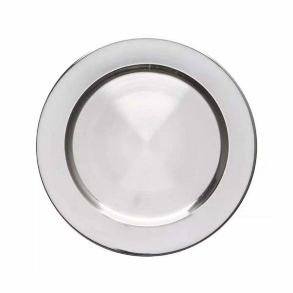Platos Base De Acero Inoxidable Restaurante Redondo 30 Cm