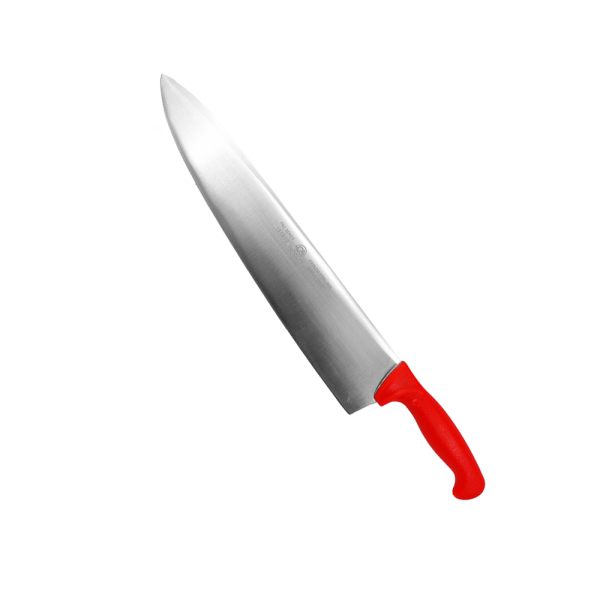 Cuchillo Chef 14" Pulgadas Mango Rojo