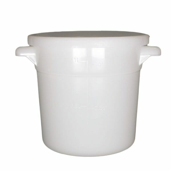 Contenedor Medidor Redondo 1 L / 1 Qt Polipropileno