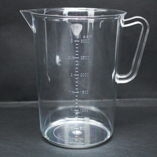 Jarra Profesional Para Medir Repostería 3000 Ml Policarbonato - Image 2