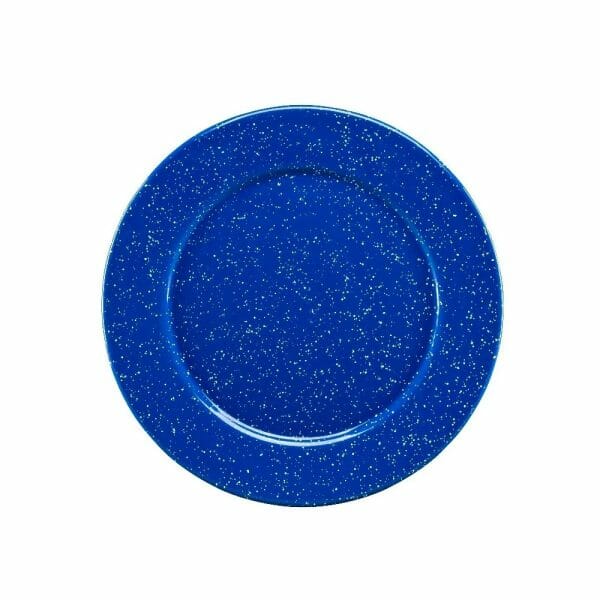 Plato De Peltre Azul Nevado Con Ala 32 Cm Cinsa