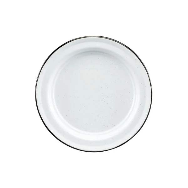 Platos Para Ensalada De Peltre Blanco Filo Negro Cinsa 22 Cm - Image 2