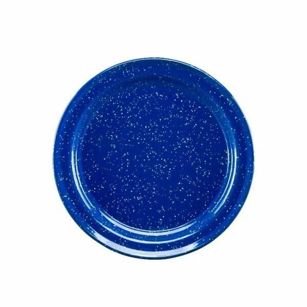 Plato Trinche De Peltre Azul Nevado 26 Cm Cinsa