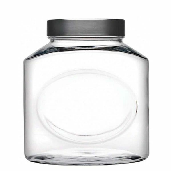 Fraco De Vidrio Con Tapa De Acero 2.5 L Especiero Pasabahce