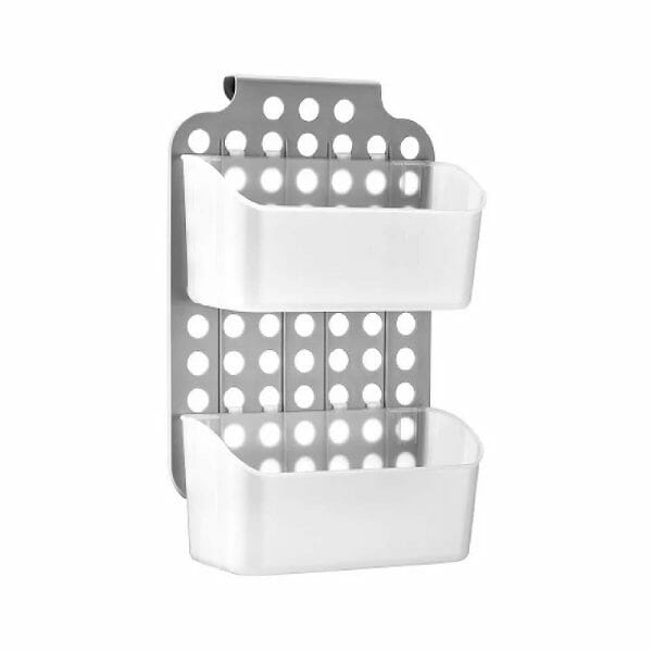 Estante Organizador De Limpieza Jabón Esponja De 2 Niveles Colgante