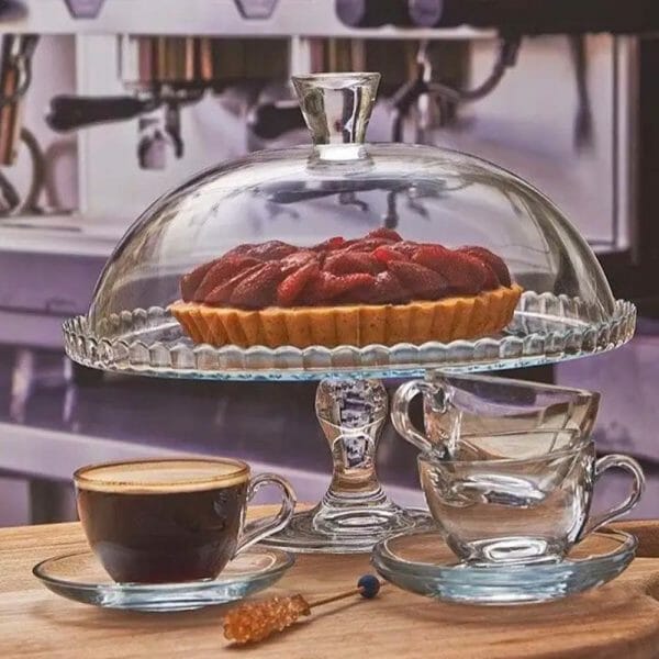 Base Para Pastel Con Domo Panera Pastelera Pasabahce