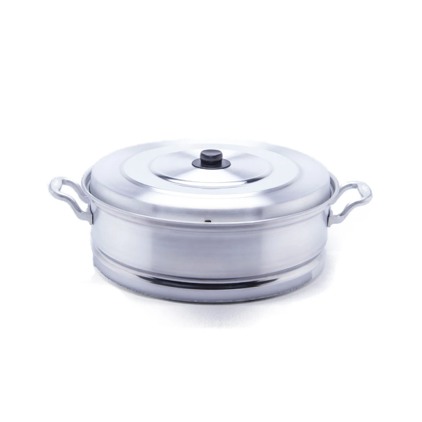 Buidinera Olla Aluminio Triple Fuerte Con Tapa 24 Cm
