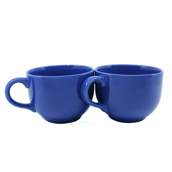 Taza Jumbo Cerámica Grande 740 Ml Azul