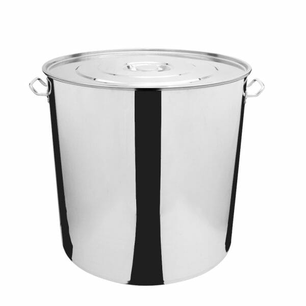 Olla Acero Inoxidable Con Tapa Profesional 130 Lts Vencort