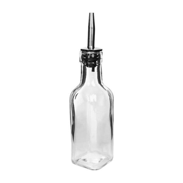 Aceitera De Vidrio Con Tapa De Acero 200 Ml