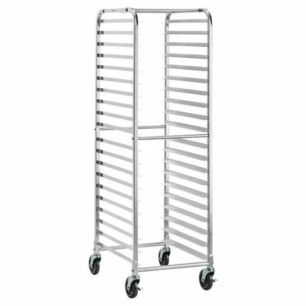 Rack Panadero Espiguero 15 Charolas Acero Inoxidable 45x64cm