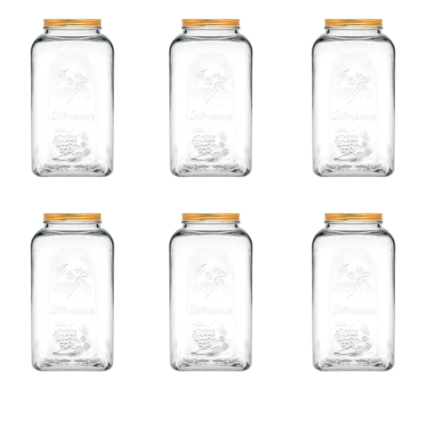 Frasco Vitrolero Contenedor De Vidrio Conservas 5000 Ml