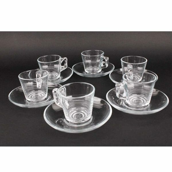 Juego De 6 Tazas Con Plato Vela Para Espresso 80 Ml - Image 4