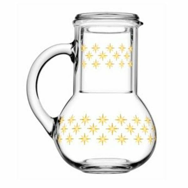 Jarra Polka De Vidrio Con Vaso Stardust Golden Pasabahce 1 L - Image 2