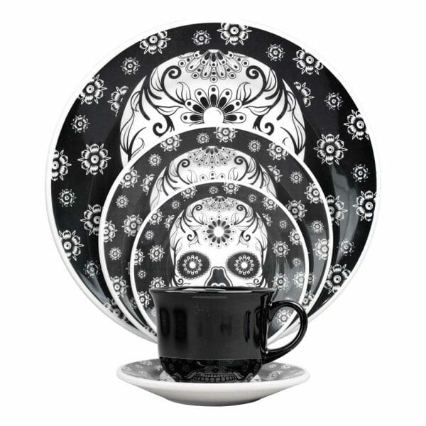 Adquiere a un precio especial la vajilla de Cerámica Decorada Calavera