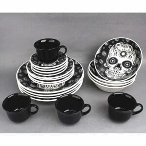 Adquiere a un precio especial la vajilla de Cerámica Decorada Calavera