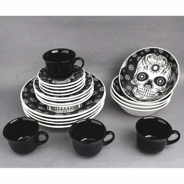 Adquiere a un precio especial la vajilla de Cerámica Decorada Calavera