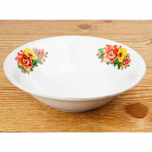 Tazon Loza Tazon Cerámica Decorada 800 Ml 18 Cm Mayoreo