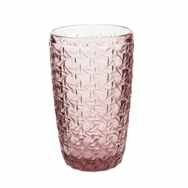 Juego 6 Vasos De Vidrio color Morado de 380ml, compra en Vencort