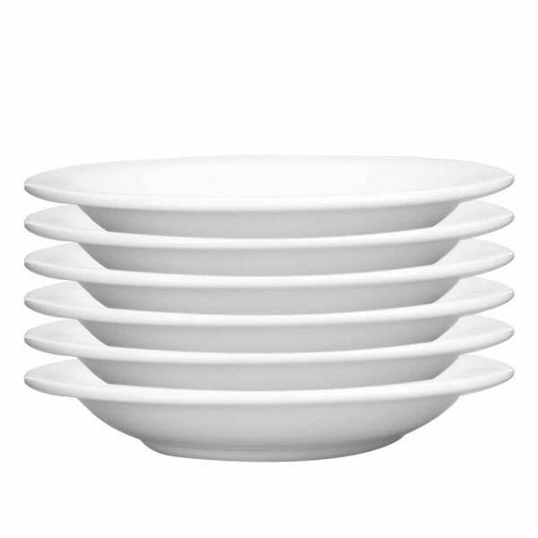 Plato Hondo De Porcelana Blanca 23 Cm - Image 3