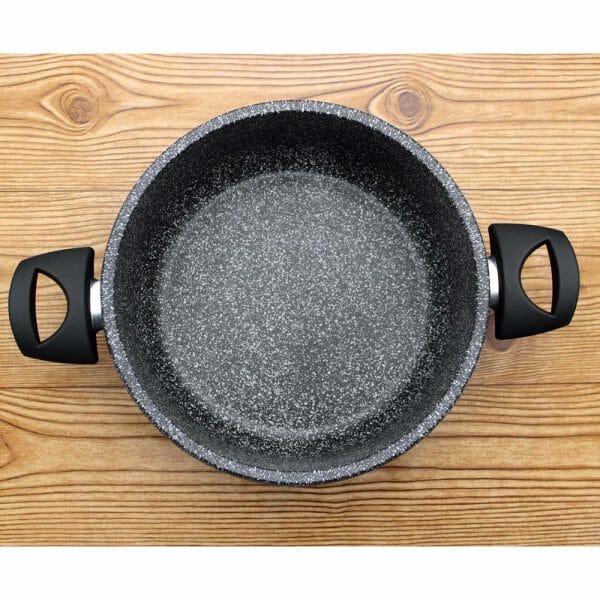 Cacerola Olla Italiana Antiadherente Granito 24 Cm 4.3 Litros