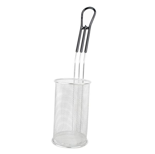 Cesta Redonda Para Pasta Freir Acero Inoxidable 9 X 15 Cm