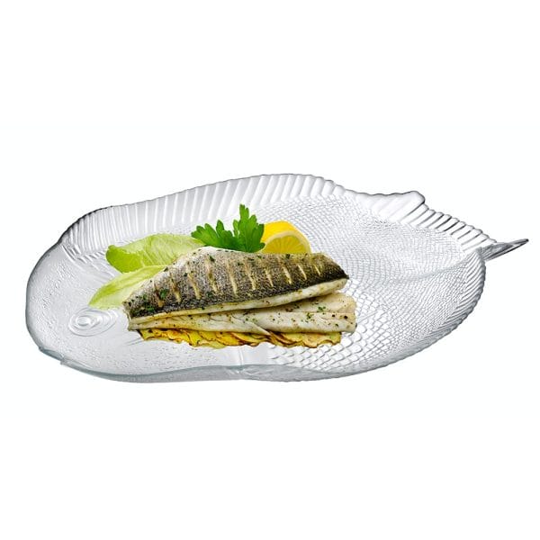 Plato De Vidrio Pez Marien Pasabahce / 35 X 25 Cm - Image 2