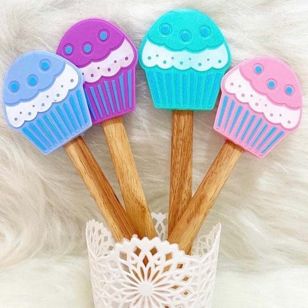 Espátula Miserable De Silicon Cupcake 19 Cm Mango De Madera / 19 Cm - Image 2