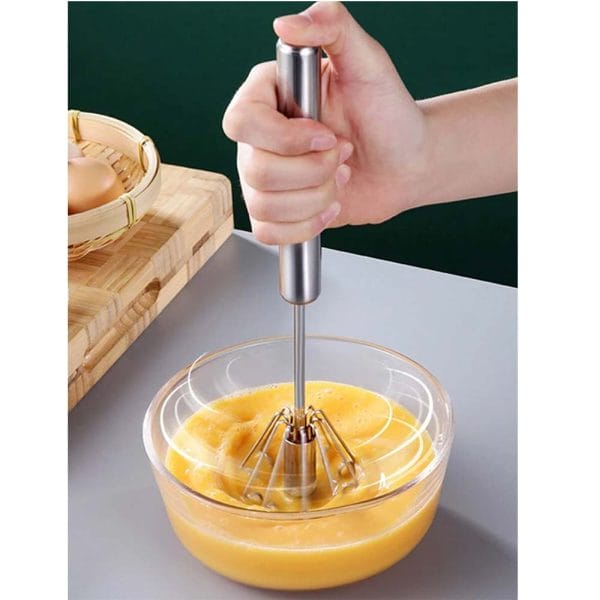 Batidor Semiautomatico De Acero Inoxidable / 12" Pulgadas