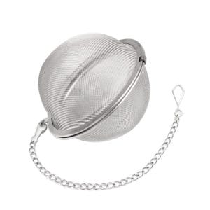 Infusor para té de acero inoxidable de 6.5 cm en malla fina