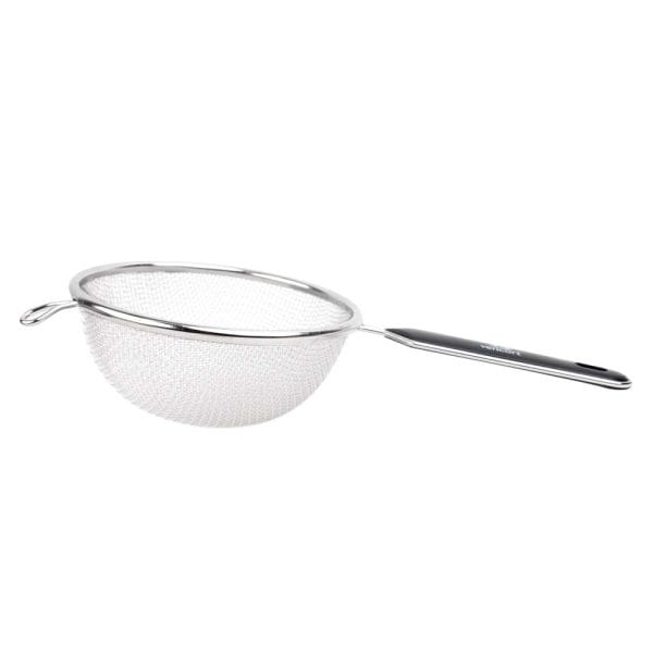 Colador Doble Malla Acero Inoxidable / 16 Cm