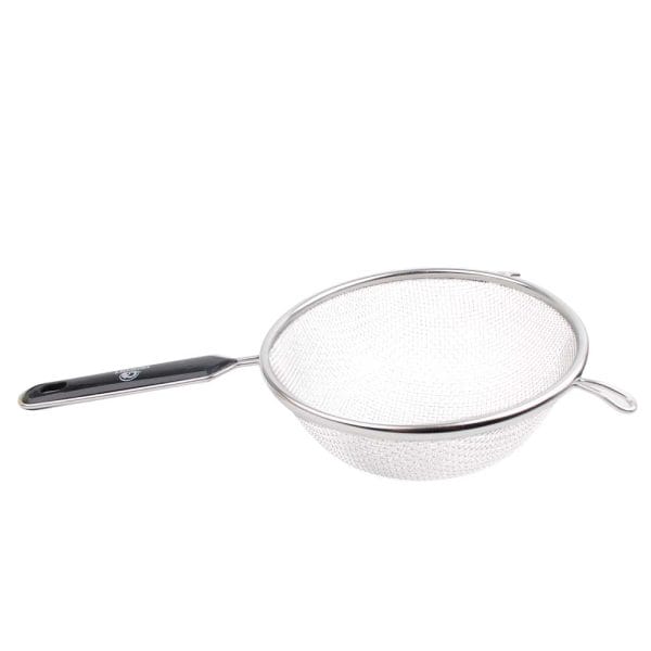 Colador Doble Malla Acero Inoxidable 18 Cm