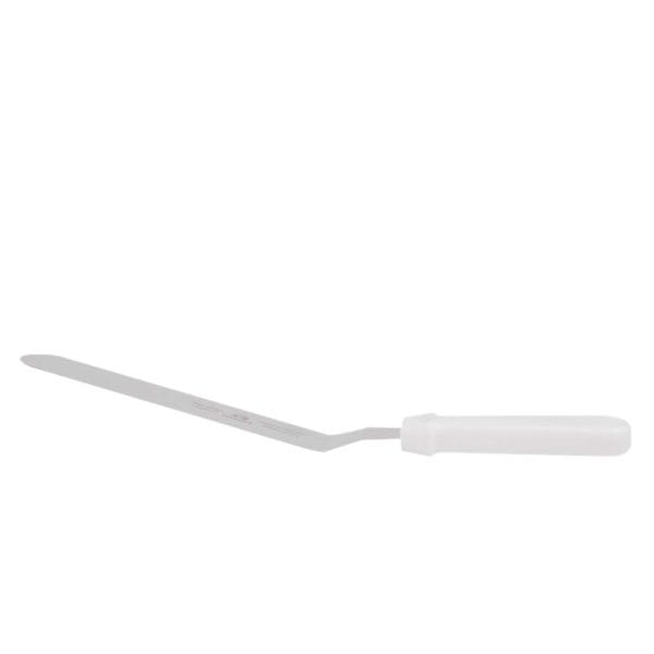 Espatula Con Codo Acero Inoxidable Mango Blanco / 10" Pulgadas - Image 2